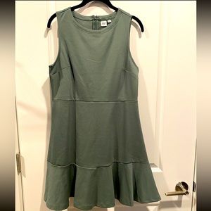 GAP hunter green dress with a bit of flare.